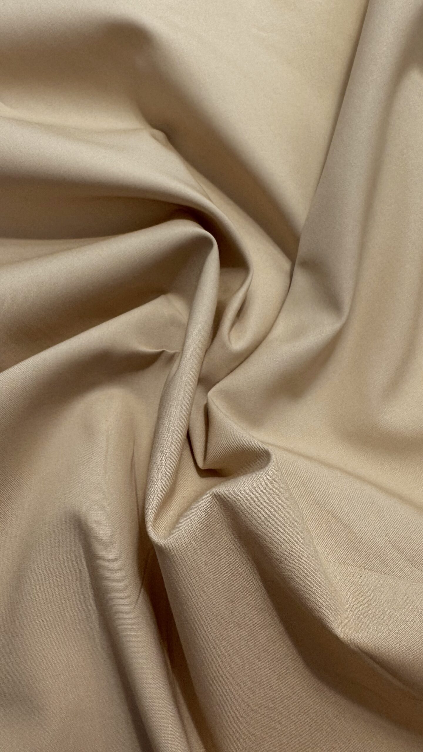 Popeline di cotone color beige