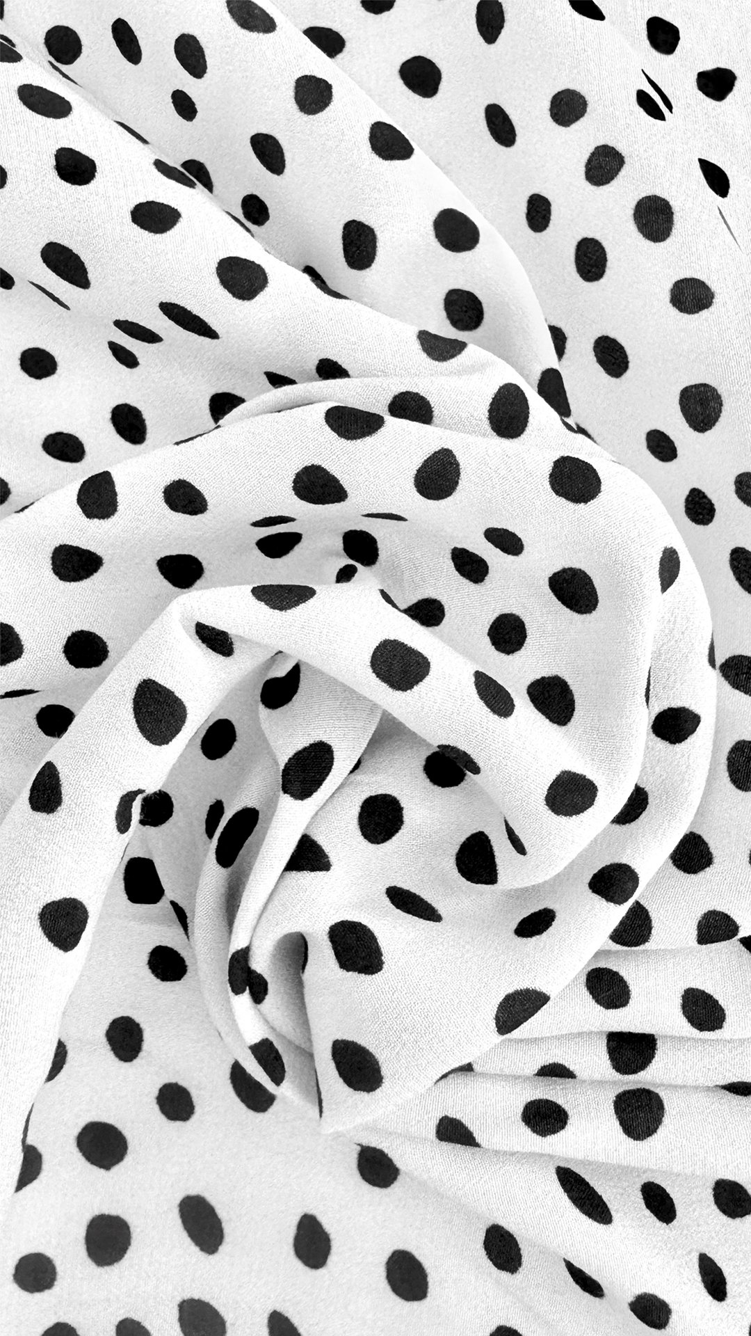Tessuto in viscosa a stampa dalmata
