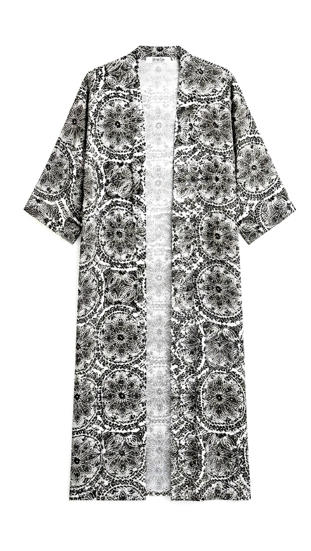 kimono viscosa cerchi geometrici